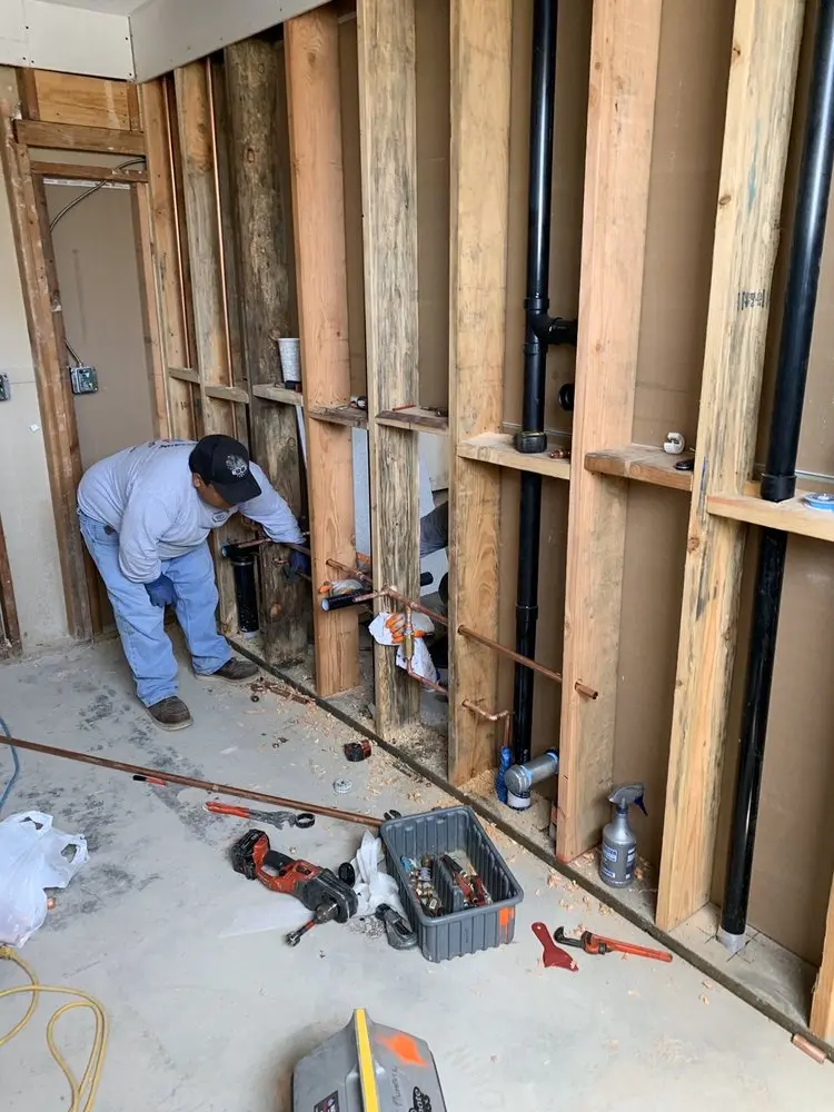 Commercial rough-in plumbing for Gas Line Repair in East Canaan